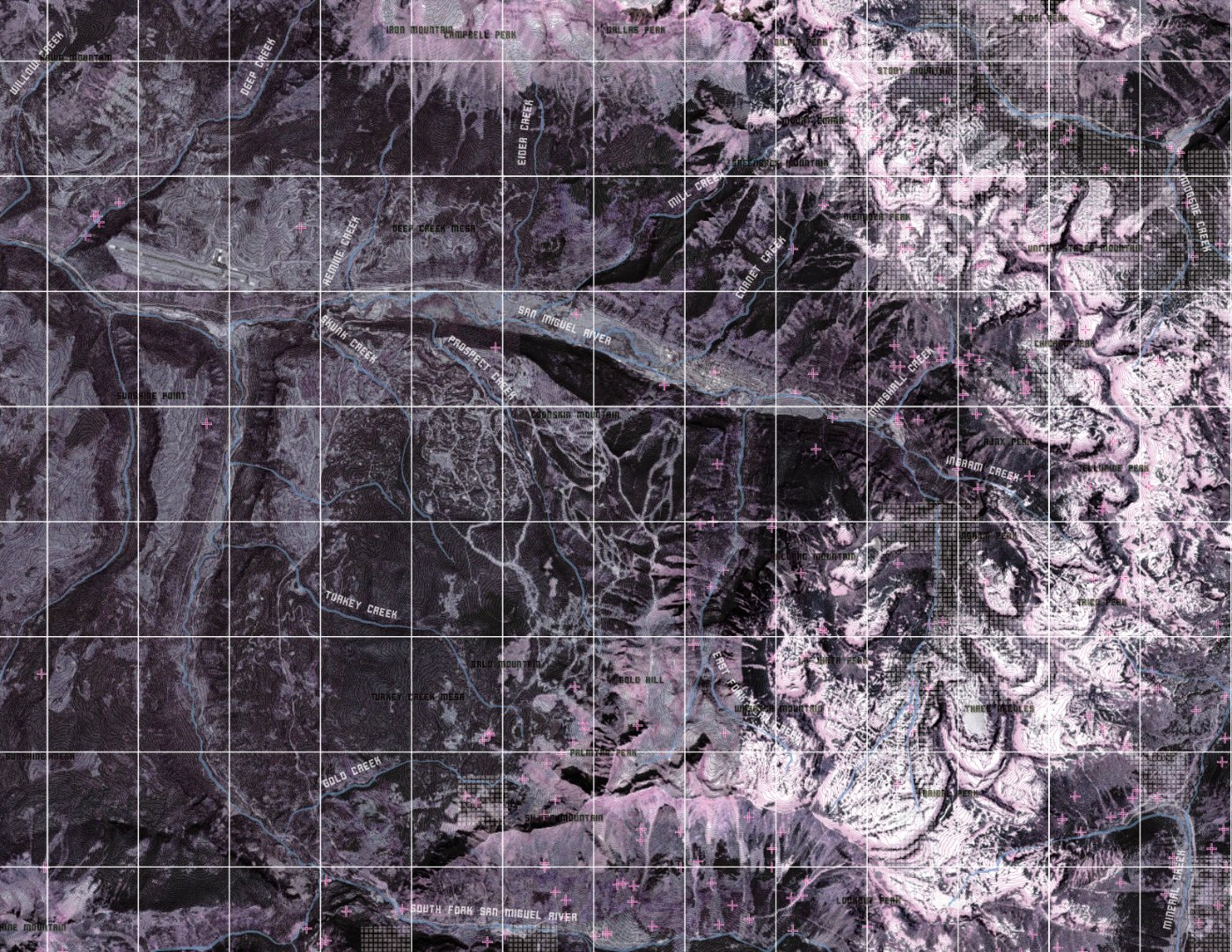 Telluride base drawing — San Miguel basin
