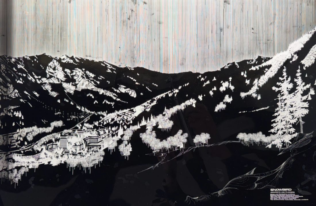 Snowbird master plan rendering by Brixen and Christopher, architects, with Dan Kiley